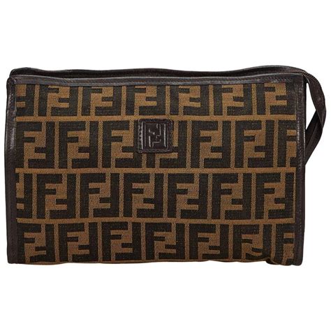 brown fendi clutch|Fendi clutch vintage.